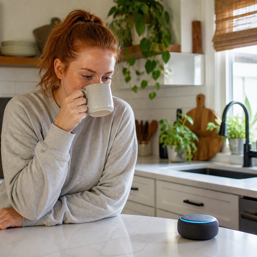 Woman startled by home assistant’s unexpected reminder in kitchen